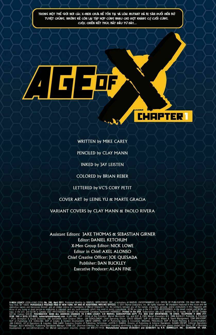 Age of X: Chapter 1