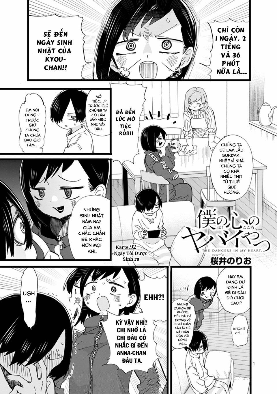 Boku No Kokoro Yabai Yatsu: Chapter 92