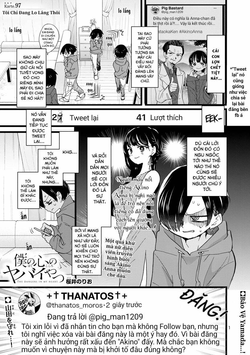Boku No Kokoro Yabai Yatsu: Chapter 97