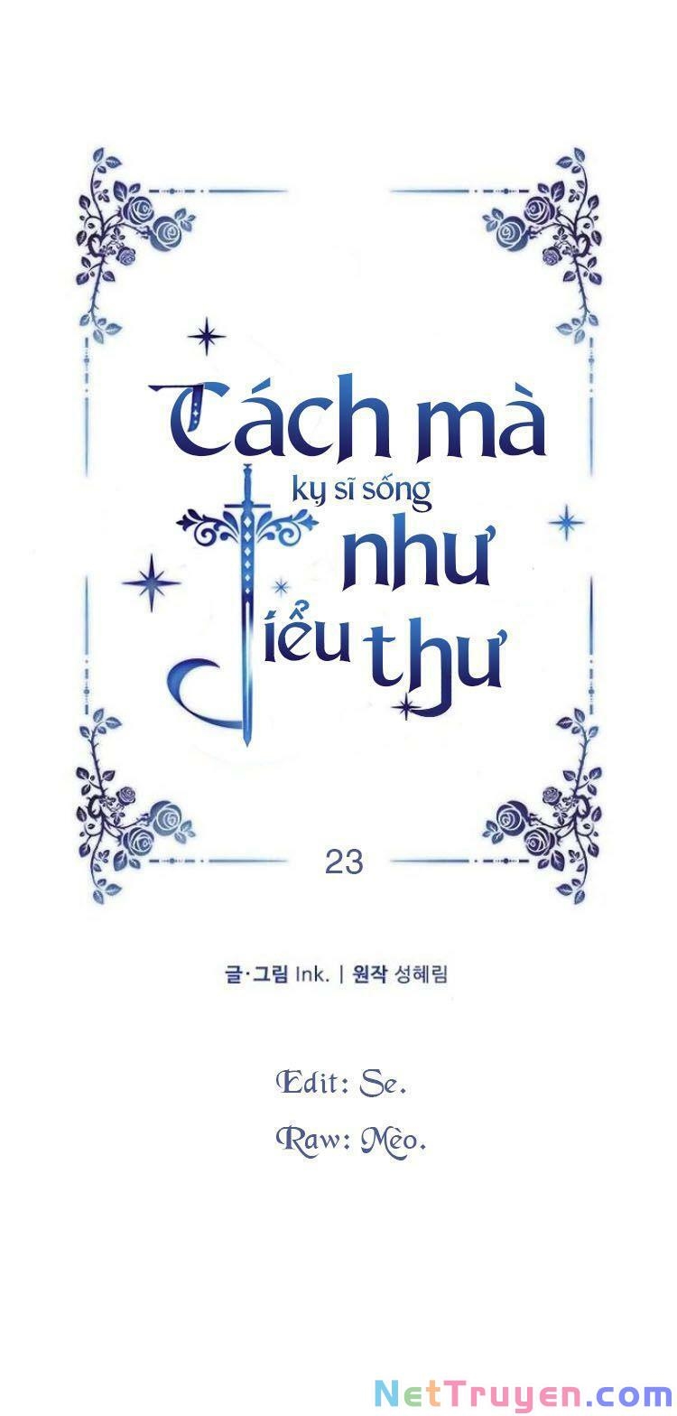Cách Mà Kỵ Sĩ Sống Như Tiểu Thư: Chapter 23