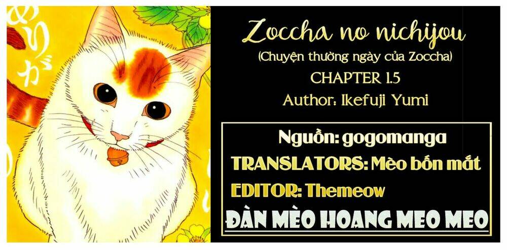 Cuộc sống thường nhật của mèo Zaccho: Chapter 1.5