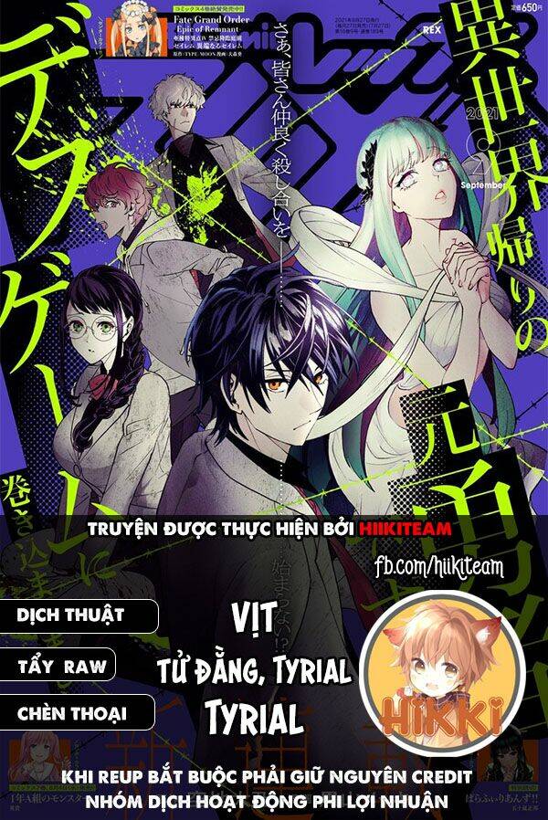 Cựu Dũng Giả Trở Về Từ Thế Giới Khác Tham Gia Vào Trò Chơi Tử Thần!: Chapter 8