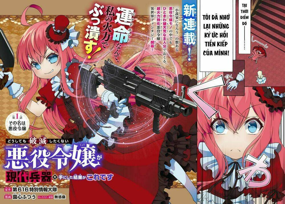 Doushitemo Hametsushitakunai Akuyaku Reijou Ga Gendai Heiki Wo Te Ni Shita Kekka Ga Kore Desu: Chapter 1