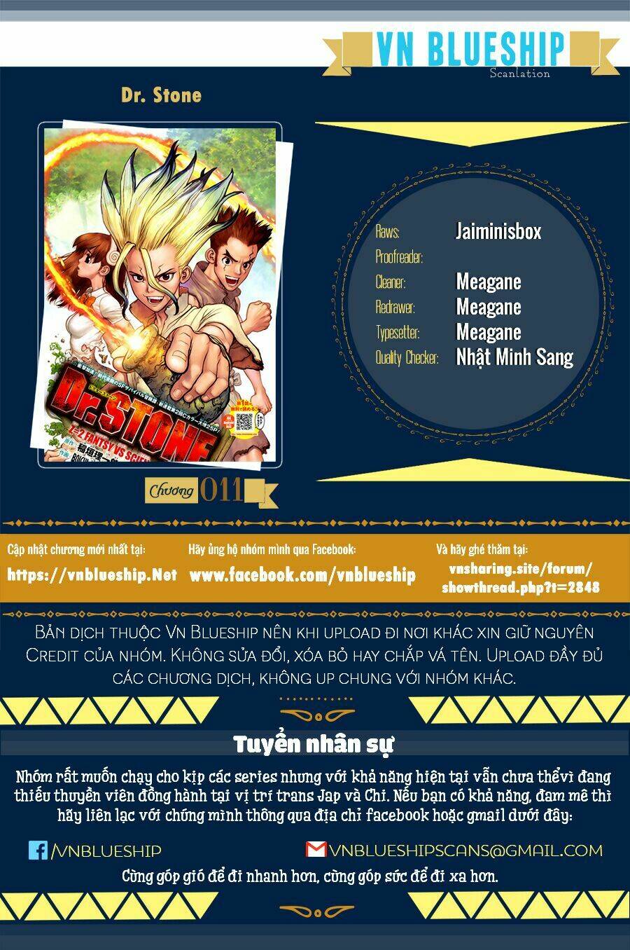 Dr.stone - Hồi Sinh Thế Giới: Chapter 11