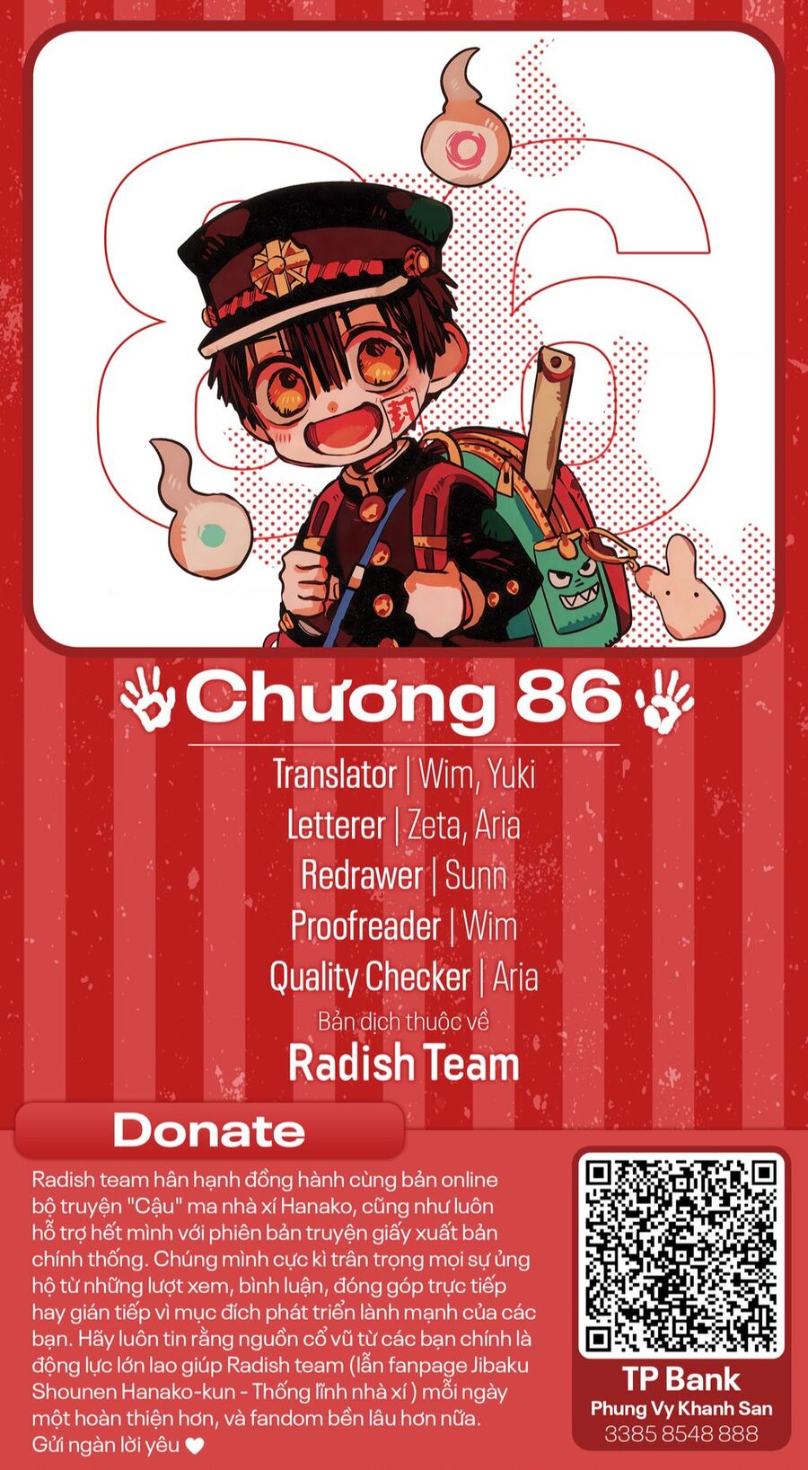 Hanako-Kun Nhà Xí: Chapter 86