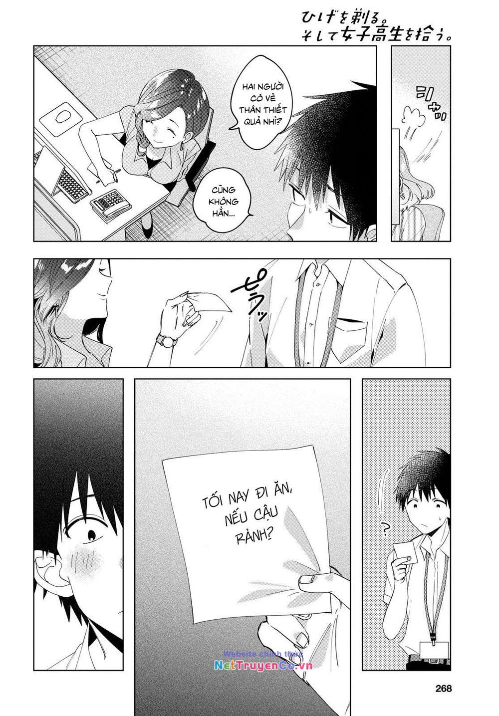 Hige Wo Soru. Soshite Joshikosei Wo Hirou: Chapter 13