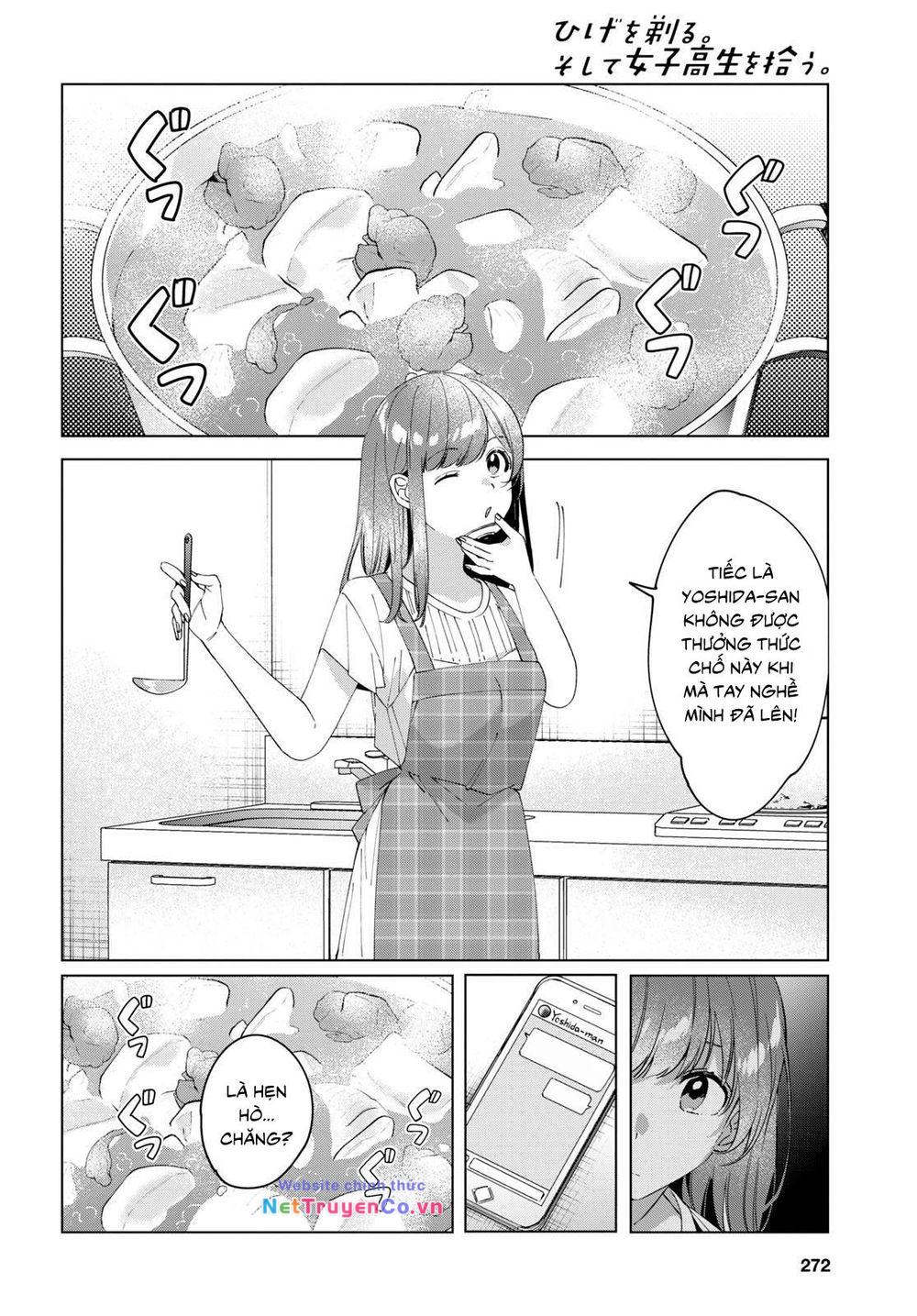 Hige Wo Soru. Soshite Joshikosei Wo Hirou: Chapter 13