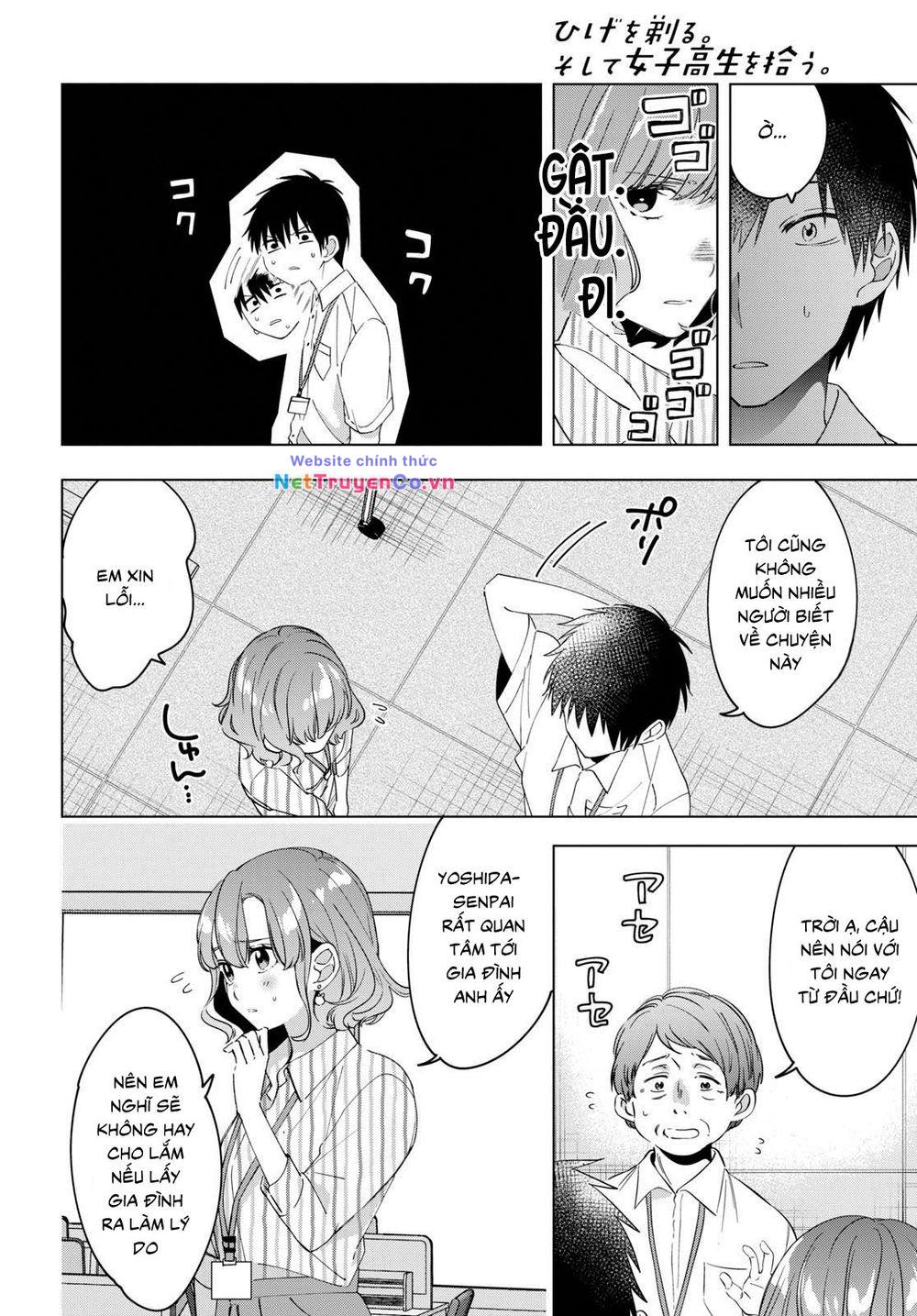 Hige Wo Soru. Soshite Joshikosei Wo Hirou: Chapter 13