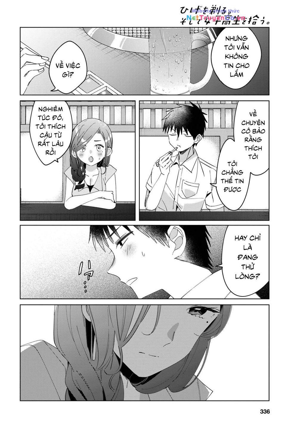 Hige Wo Soru. Soshite Joshikosei Wo Hirou: Chapter 14