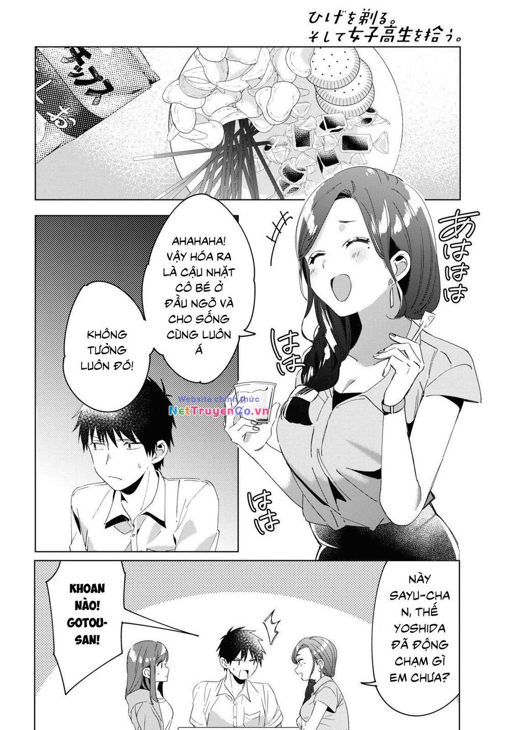 Hige Wo Soru. Soshite Joshikosei Wo Hirou: Chapter 15