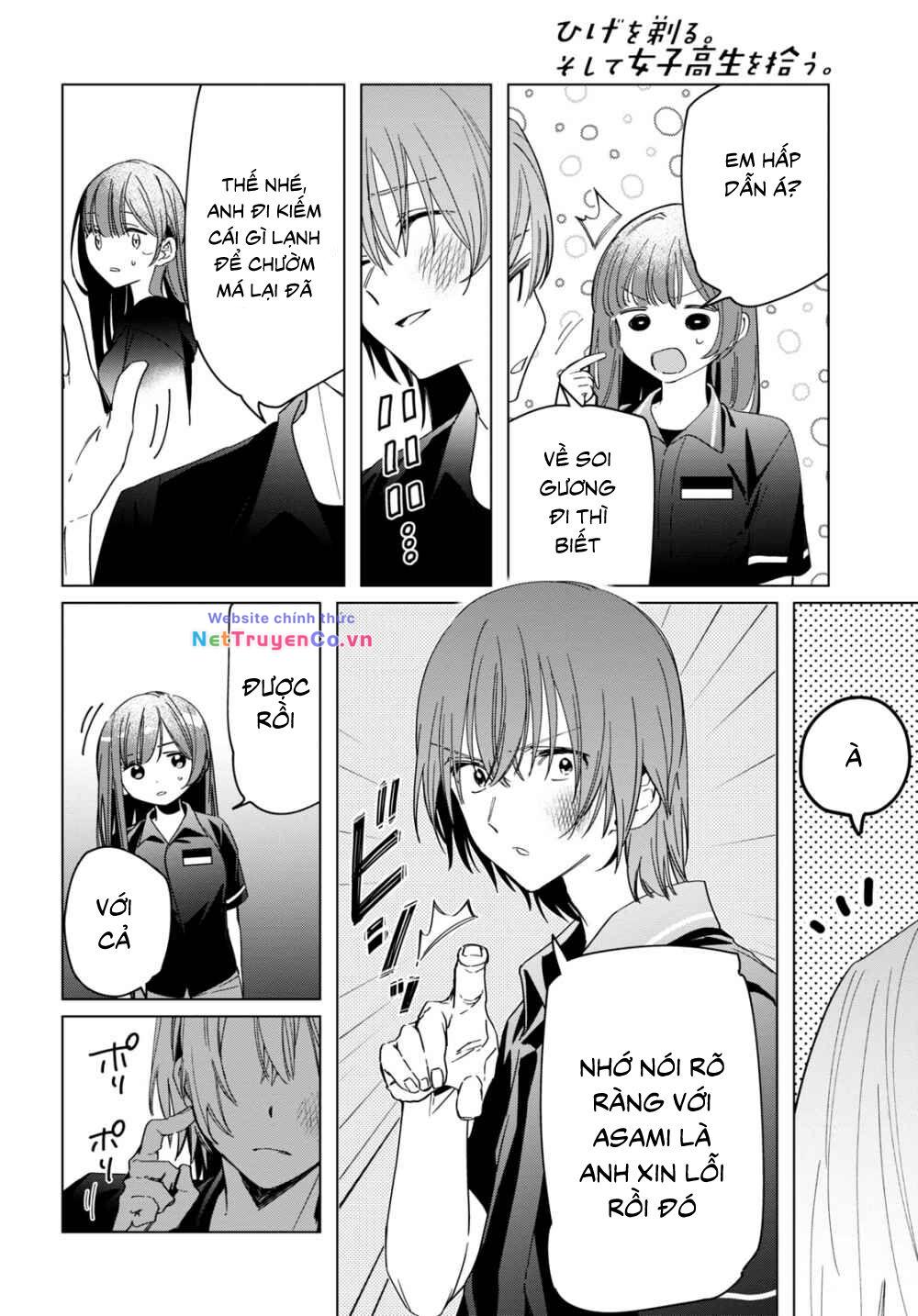 Hige Wo Soru. Soshite Joshikosei Wo Hirou: Chapter 24.2