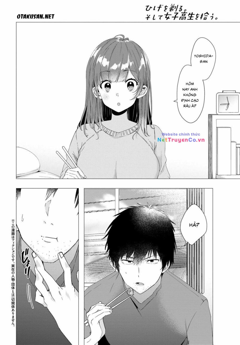 Hige Wo Soru. Soshite Joshikosei Wo Hirou: Chapter 3
