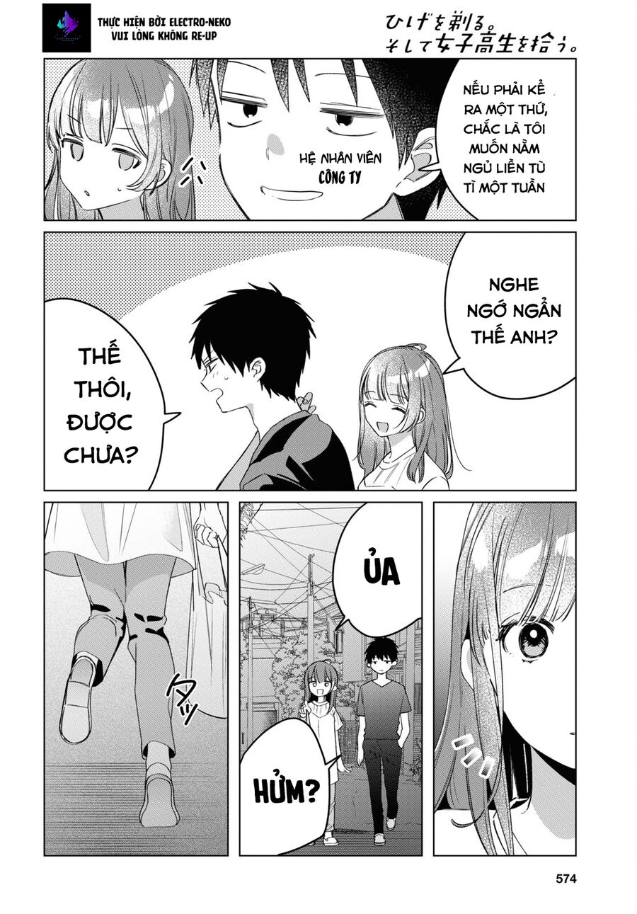 Hige Wo Soru. Soshite Joshikosei Wo Hirou: Chapter 40
