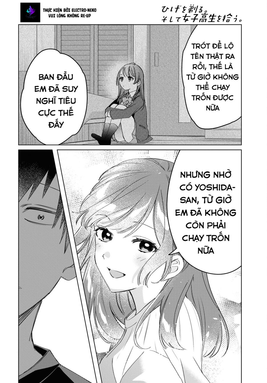 Hige Wo Soru. Soshite Joshikosei Wo Hirou: Chapter 40