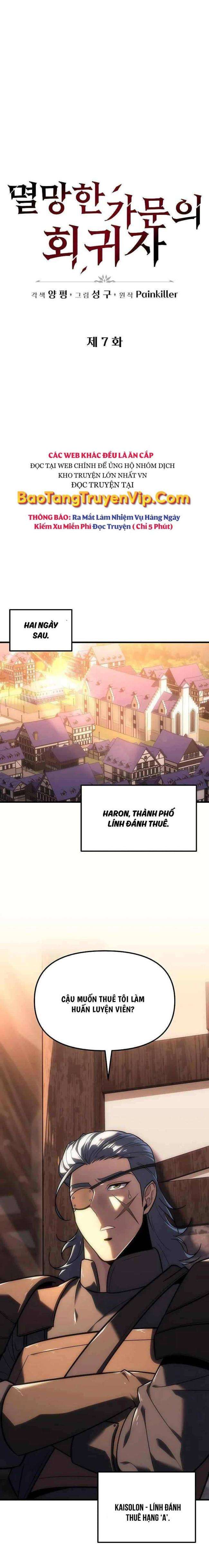 Hồi Quy Giả Của Gia Tộc Suy Vong: Chapter 7