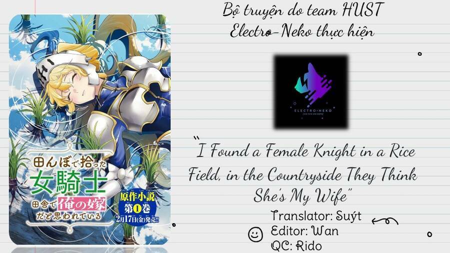 I Found A Female Knight In A Rice Field, In The Countryside They Think She\’S My Wife: Chapter 10