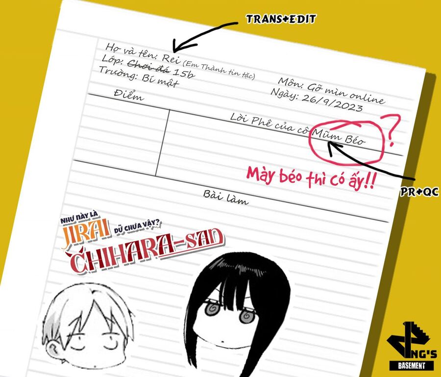 Jirai Nandesuka? Chihara-San: Chapter 63.5