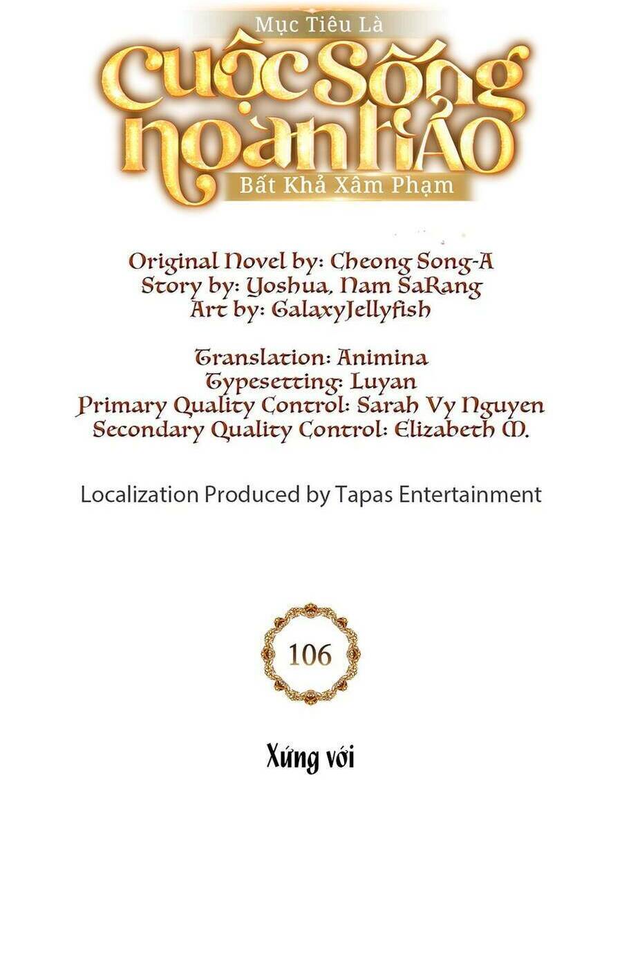 Mục Tiêu Là Cuộc Sống Hoàn Hảo Bất Khả Xâm Phạm: Chapter 106