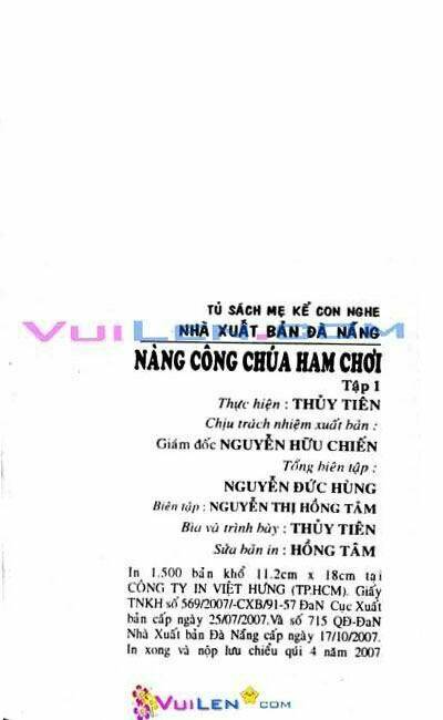 Nàng Công Chúa Ham Chơi: Chapter 1