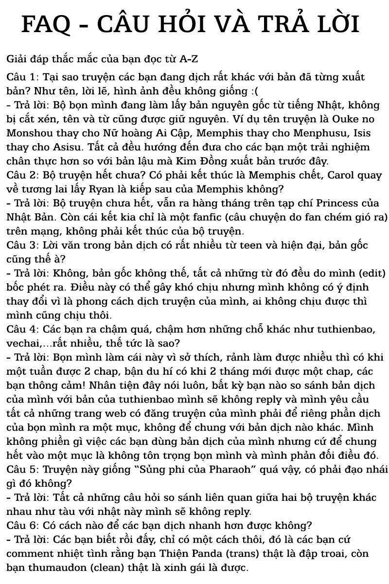 Nữ Hoàng Ai Cập: Chapter 99.1
