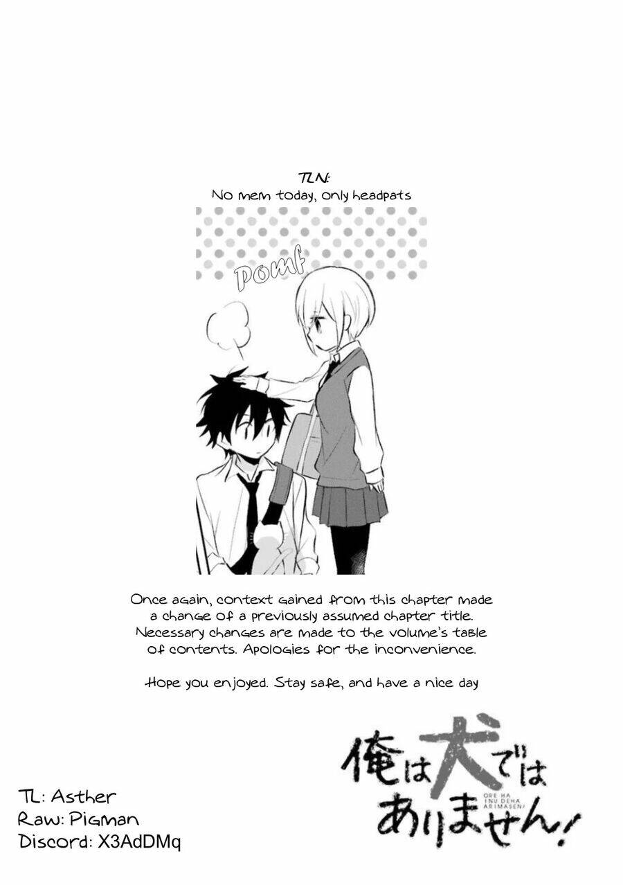 Ore Ha Inu De Wa Arimasen!: Chapter 24