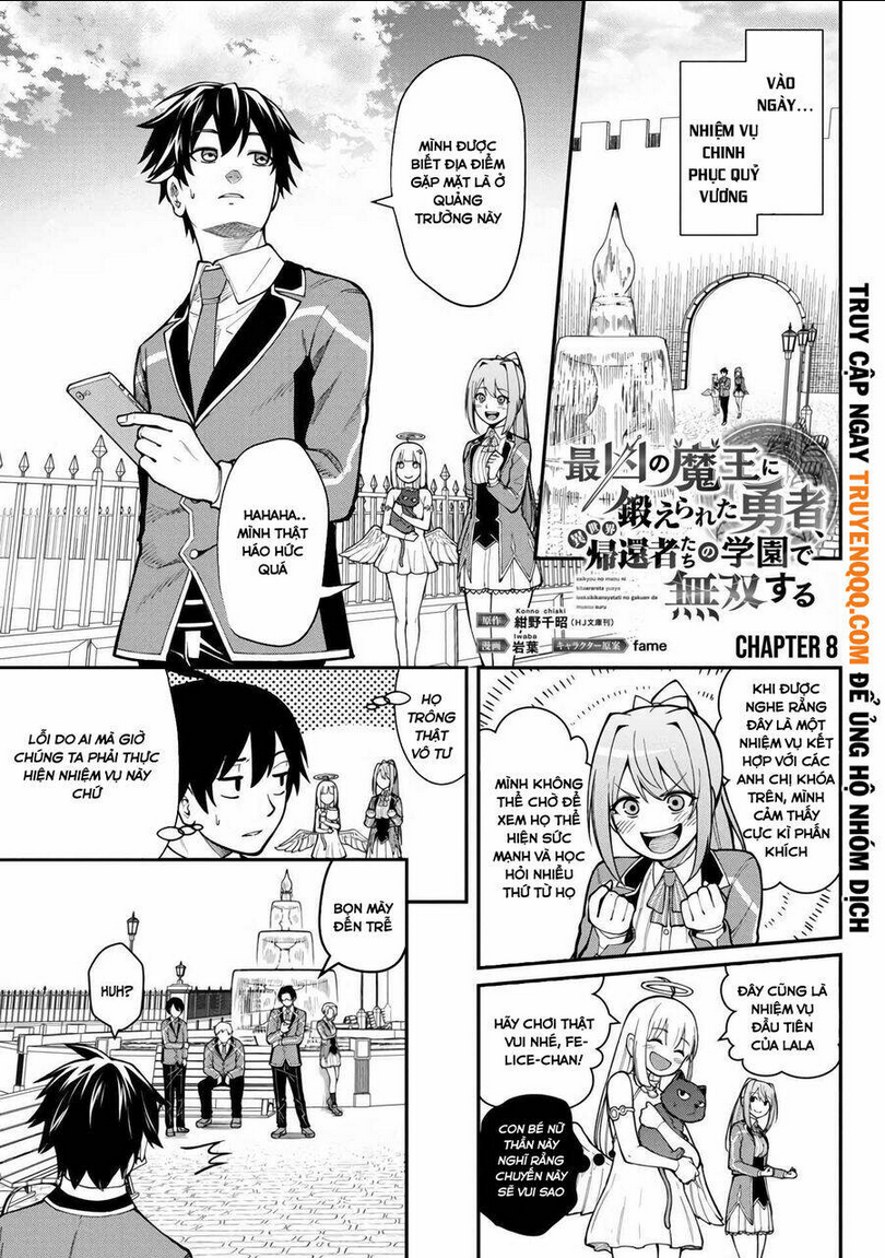saikyou no maou ni kitaerareta yuusha isekai kikanshatachi no gakuen de musou suru: Chapter 8