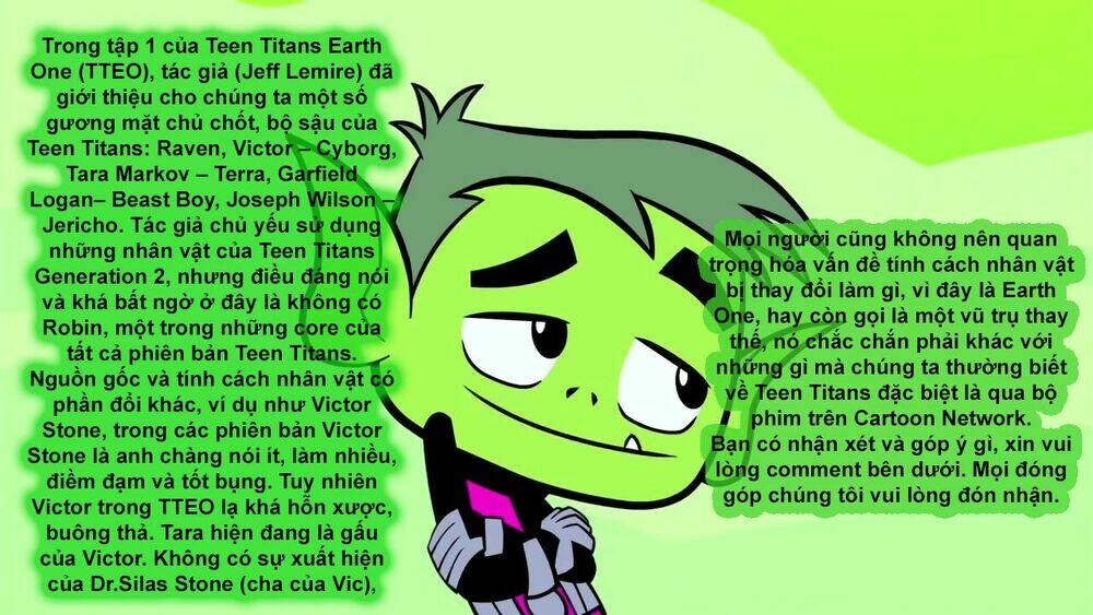 Teen Titans Earth One v1: Chapter 1
