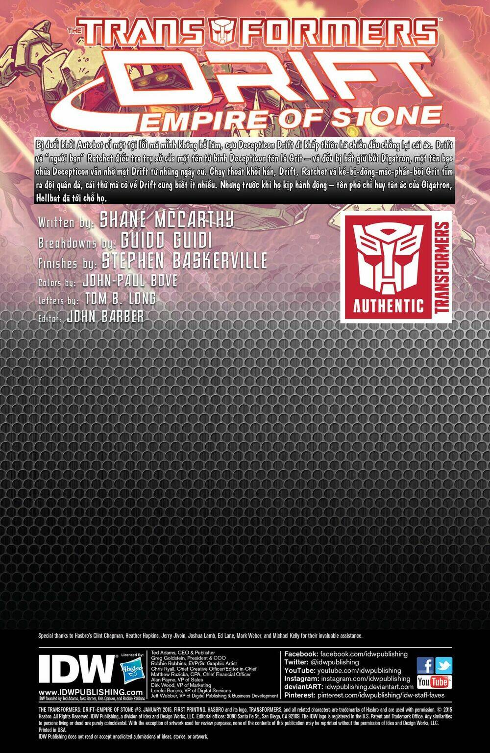 The Transformers: Drift - Empire of Stone: Chapter 3