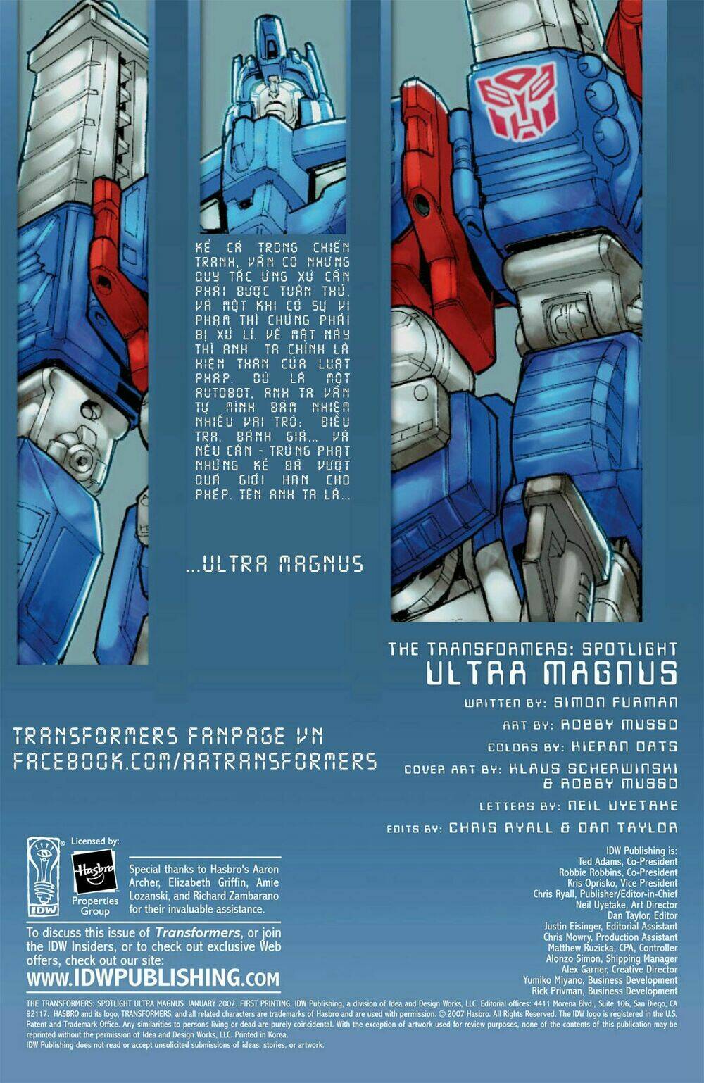 The Transformers Spotlight: Chapter 1