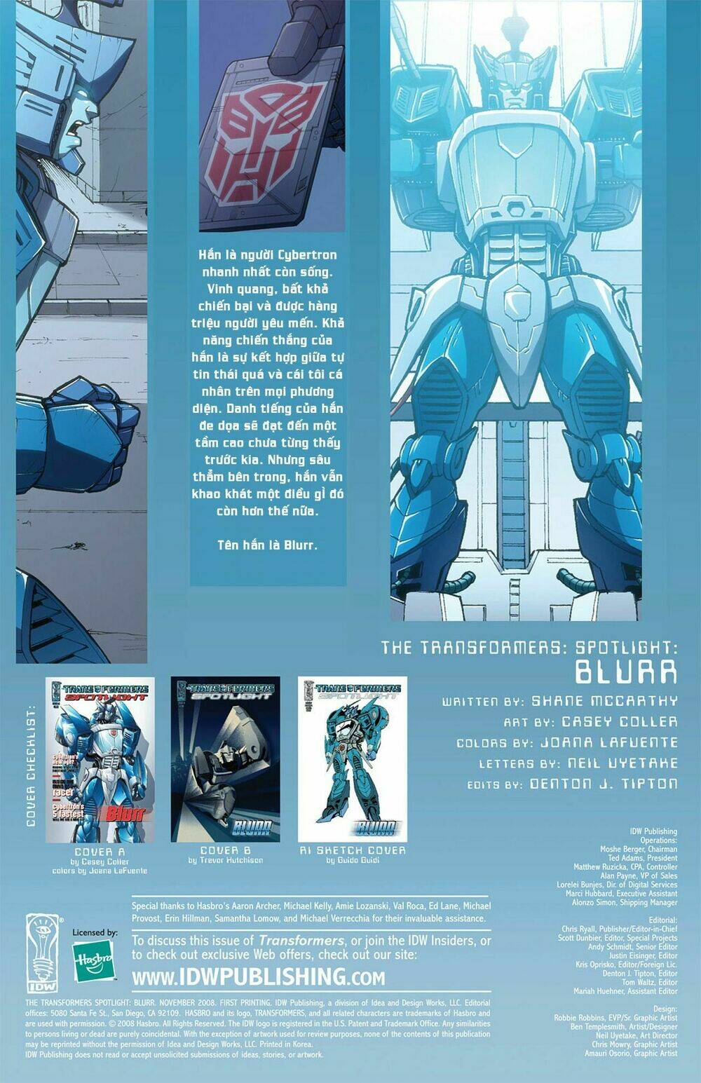 The Transformers Spotlight: Chapter 2