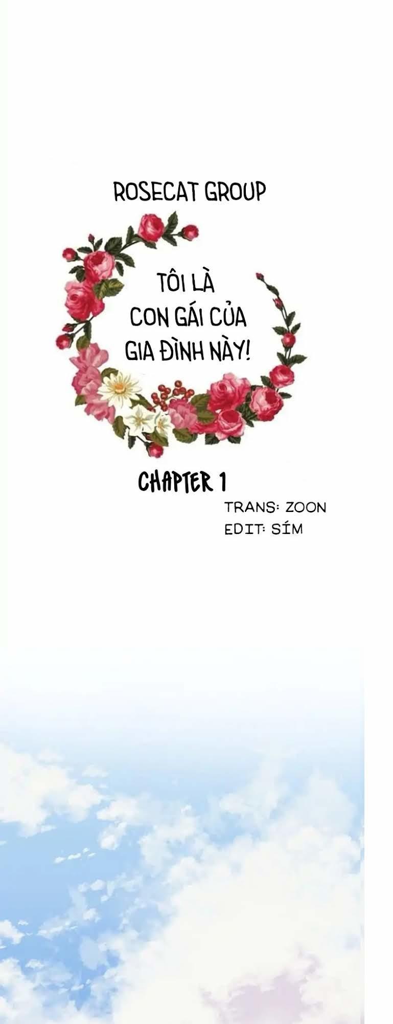 Tôi Là Tiểu Thư Của Gia Đình Này: Chapter 1