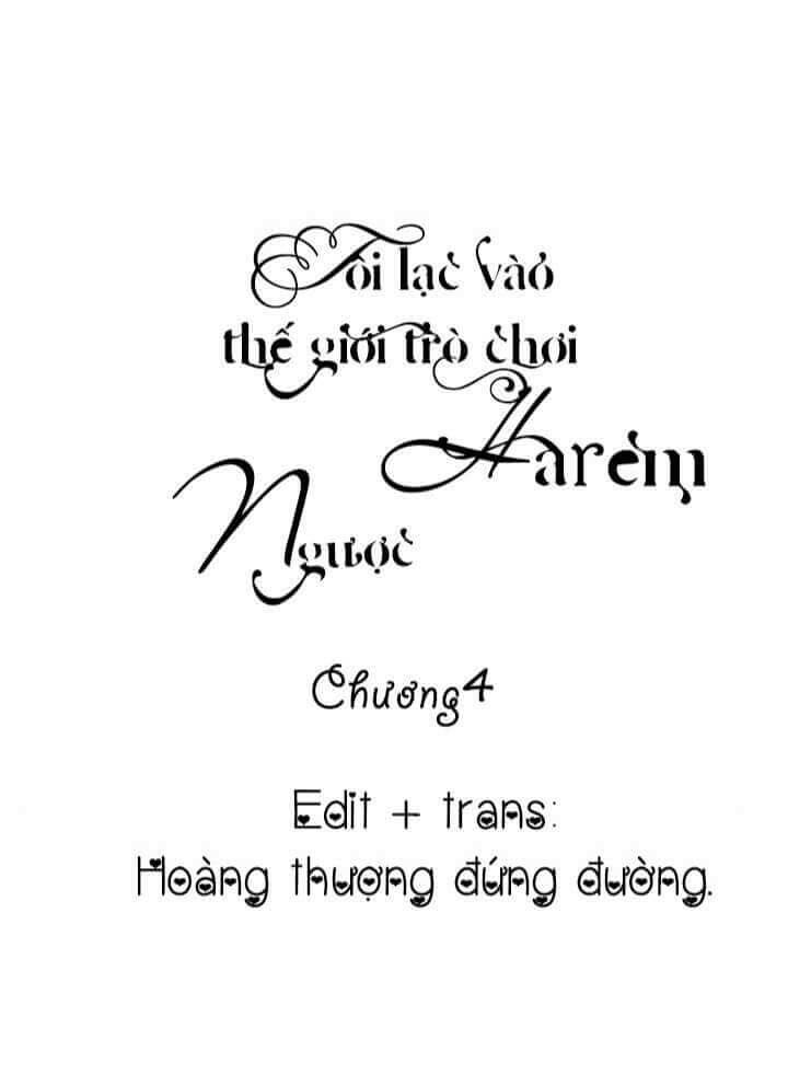 Tôi Lạc Vào Thế Giới Trò Chơi Harem Ngược: Chapter 4