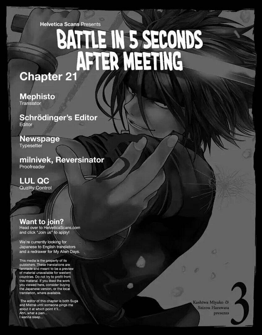 Trận Chiến Bắt Đầu Sau 5 Giây: Chapter 21