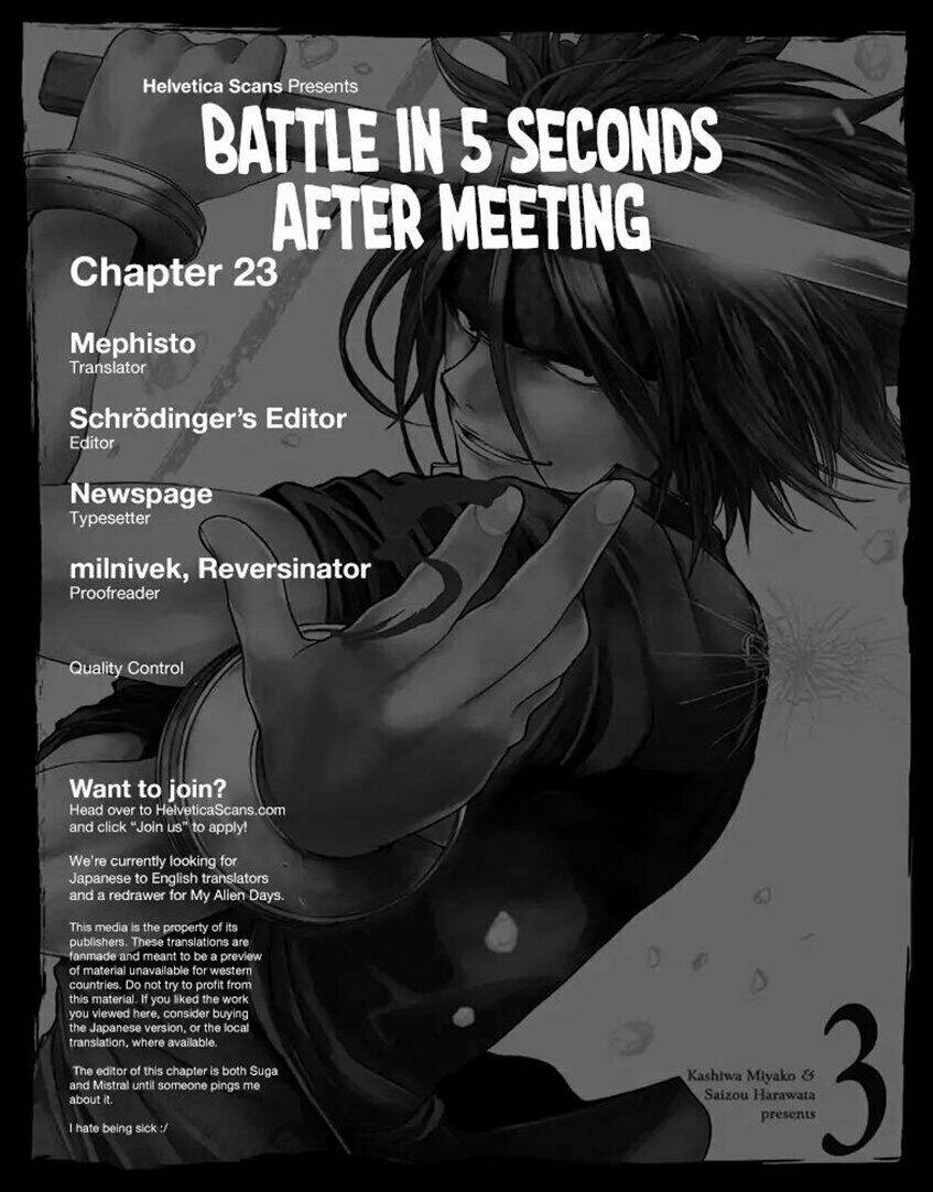 Trận Chiến Bắt Đầu Sau 5 Giây: Chapter 23