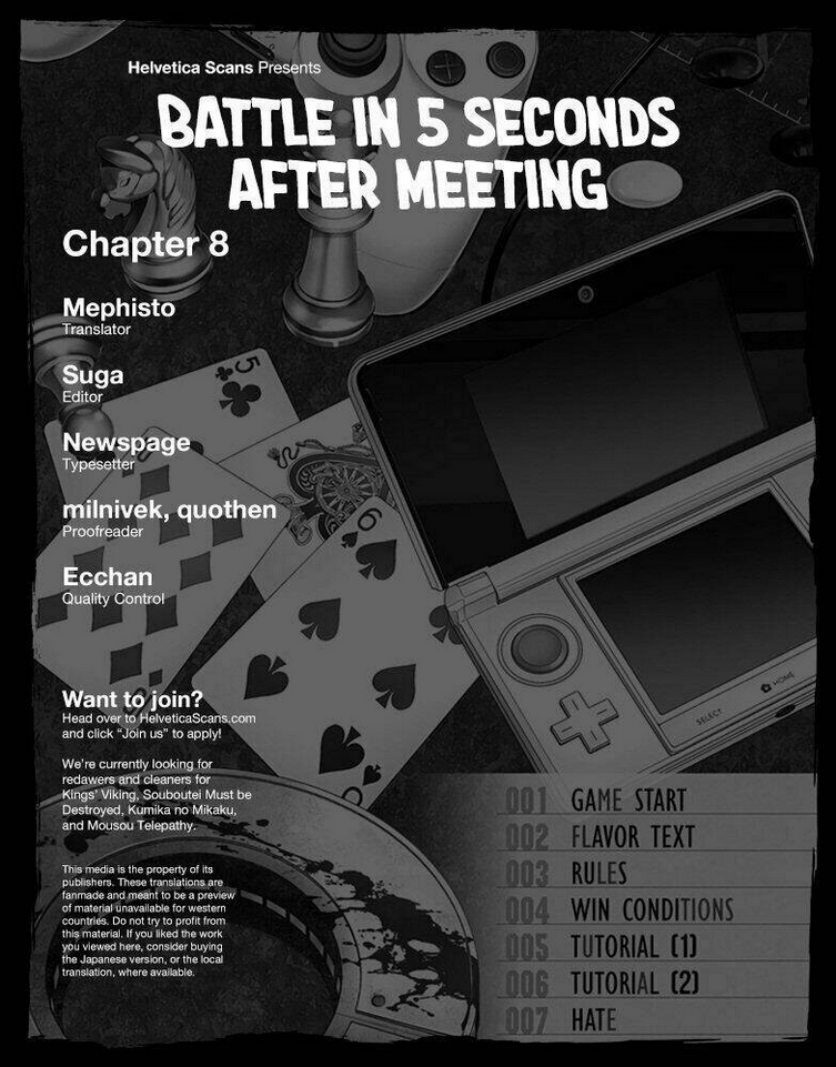 Trận Chiến Bắt Đầu Sau 5 Giây: Chapter 8