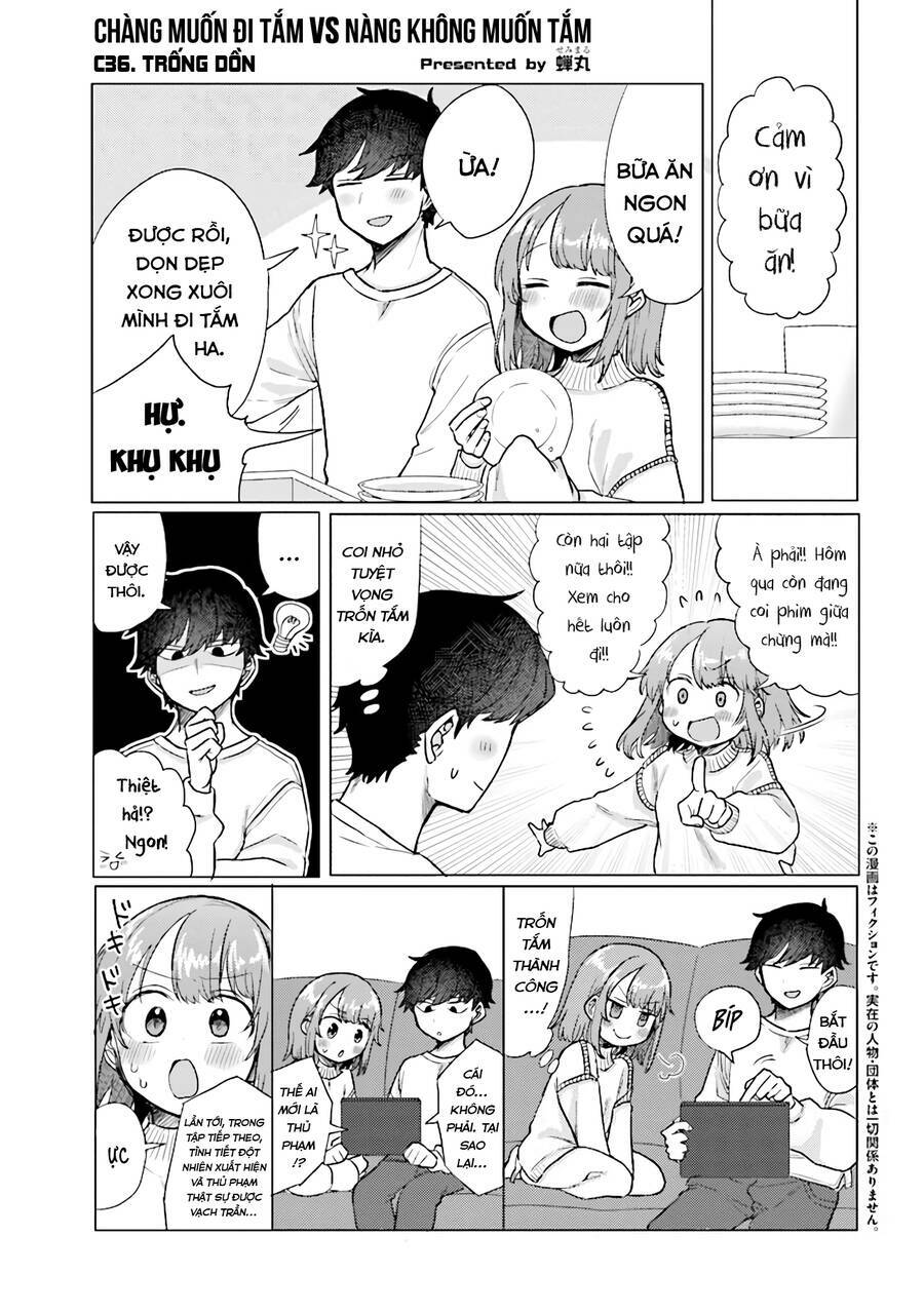 Zettai Ni Furo Ni Hairitakunai Kanojo Vs Zettai Ni Furo Ni Iretai Kareshi: Chapter 36
